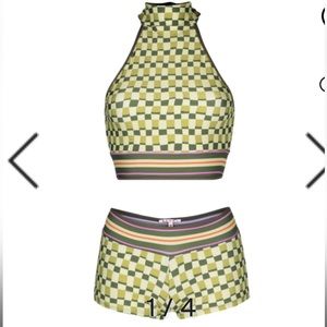 Marni Geometric print swim set size 40